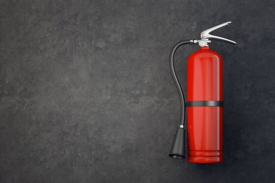 powder fire extinguisher