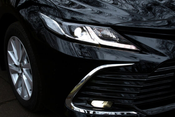 A light bulb in a car