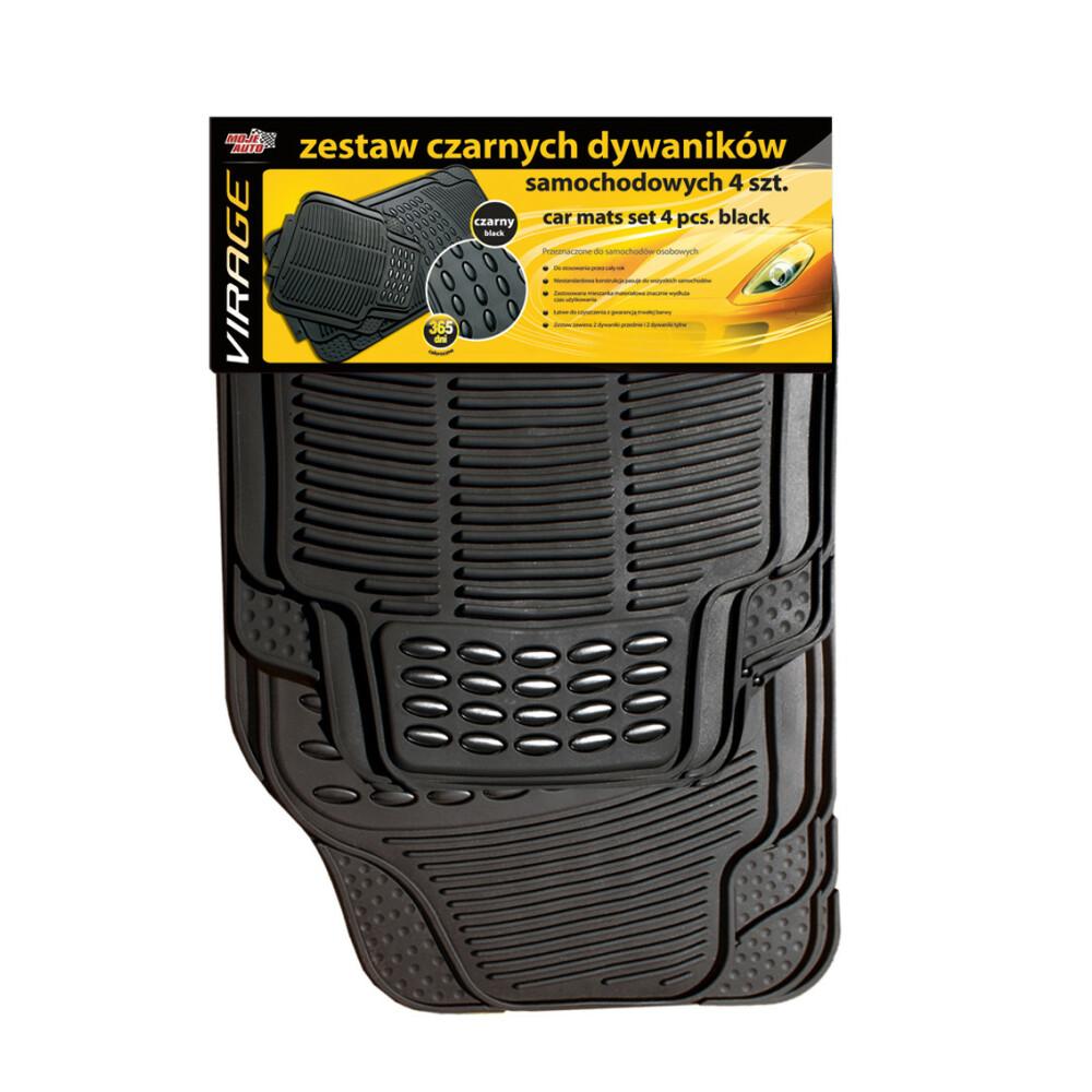 93-011 Moje Auto Virage - Set of BLACK Car Mats 4 Pcs.