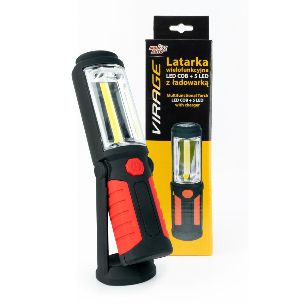 96-021 Moje Auto Virage VIRAGE - COB + 5 LED multifunctional flashlight with charger