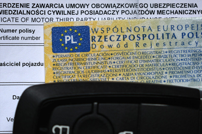 Registration certificate - information about road regulations