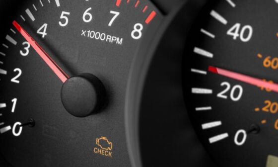 Damaged EGR valve - check engine light