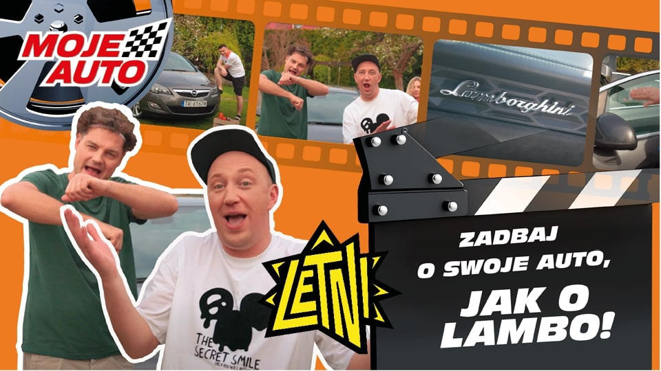 Graphics promoting the song LETNI - Moje Auto