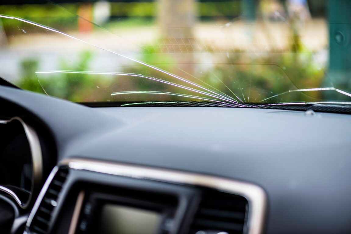 broken car window