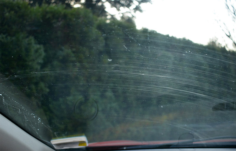 Streaks on the glass