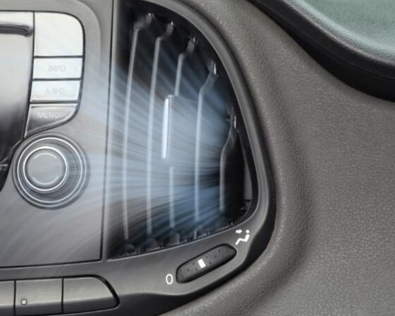 The pleasant smell of car air conditioning