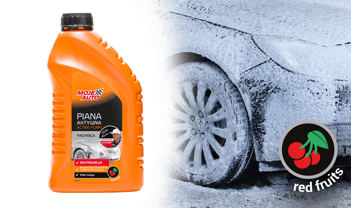 RED FRUITS scented car wash foam